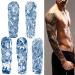 Aresvns Semi Permanent Sleeve Tattoo for Men and women  Realistic Temporary Tattoos Japanese Full Arm Waterproof & Long-Lasting 2-3 Weeks (pattern01) Christmas Gift