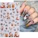 JMEOWIO 3D Embossed Christmas Glitter Nail Art Stickers Decals Self-Adhesive 5D Snowflake Xmas Winter Holiday Cute Cookies Nail Supplies Nail Art Design Decoration Accessories 4 Sheets - Buy Online on GoSupps.com