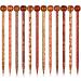 12 Pieces Chinese Hair Sticks Vintage Wood Hair Pins Japanese Style Retro Hair Chopsticks Antique Decorative Different Prints Hair Forks for Women Bun Hair Accessory  6 Styles