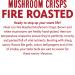 Rhythm Superfoods Mushroom Crisps Fire Roasted 2.0 Oz (Pack of 4) - Vegan/Gluten-Free Superfood Snacks - Buy Online on GoSupps.com