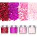 Xubx 12 Boxes Nail Glitter Set - Chunky Glitter Makeup & Decorative Sequins for Nail Art Eyeshadow Hair DIY Crafts - Perfect for Festivals & Masquerades - Buy Online on GoSupps.com