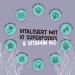 Powerstar Vegan Protein 500g | Soy-Free Multi-Component Protein Powder with 10 Superfoods | German Quality | Ideal for Muscle Building | Blueberry Flavor - Buy Online on GoSupps.com