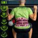 Feel Recovery Back Bandage - Adjustable Support Belt for Men & Women | Relief for Sciatica Herniated Disc & Lower Back Pain | Ideal for Work & Sports (S Bordeaux) - Buy Online on GoSupps.com