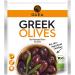 GAEA Organic Kalamata Olives with Stone | 8 x 150g | Natural & Aromatic | Ideal for snacks and salads Black Organic with Stone