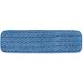 Rubbermaid Commercial 18 Inch Blue Microfiber Damp Room Mop Pad - Single Sided Mop Head - Buy Online on GoSupps.com