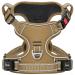 Heele dog harness breast harness for dogs running harness dog with lockable snap lock adjustable reflective dog harness open on the neck anti-train dog harness khaki XL XL-breast size: 53-97cm castle khaki