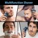 Rechargeable Electric Razor for Men with Pop-up Trimmer, Fast Charging, LCD Indicator - Blue - Buy Online on GoSupps.com