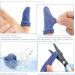 Finger Bandage Finger Roll Tubular Bandage Finger Cots Dressings - 40 Pcs, Blue & White - Protects Finger Tips from Sprains and Swelling - 9.3 * 1.2 Inch - Buy Online on GoSupps.com