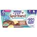 Nestl P'tit Gourmand Vegetal Banana Cocoa - From 6 Months - 4x90g - Buy Online on GoSupps.com