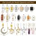 Dreadlock Jewelry Set - 139 Pieces Crystal Loc Adornment Hair Accessories with Wood Beads, Hair Cuffs, Rings, and Pendants for Women and Girls - Buy Online on GoSupps.com