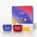 Olay Skincare Gift Set: Niacinamide SPF 30 Face Moisturiser + Retinol 24 Night Cream + Vitamin C Eye Cream For Dark Circles Skin Care Christmas Gifts For Women 50ml + 50ml + 15ml B3 24 + Vitamin C Eye Cream With Vitamin B3 Vitamin C & Peptides For Visibly