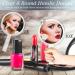 Queekay Double-Sided Handheld Mirror with Stand - 1X/10X Magnification, Clear Adjustable Round Makeup Mirror for Women - Ideal for Home and Travel - Buy Online on GoSupps.com