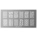 99nails Stamping Plate Rectangle - Jungle