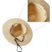 Deluxe Wide Brim Straw Panama Hat - UPF50+ Roll Up Fedora for Beach Sun - Adjustable, Color Choice - Panama Hats for Women/Men- Beige - Buy Online on GoSupps.com