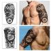 Waterproof Full Arm Temporary Tattoos 8 Sheets + Half Arm Shoulder Tattoo 8 Sheets - Extra Large Lasting Tattoo Stickers for Men and Women | 22.83X7.1 - Buy Online on GoSupps.com