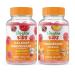 Lifeable Calcium Magnesium Kids + Magnesium Citrate Kids Gummies Bundle - Great Tasting Vitamin Supplement Gluten Free GMO Free Chewable Gummy