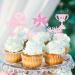 Cyodoos 25 pcs Pink Graduation Cake Toppers Class of 2024 Graduation Cupcake Toppers Congrats Grad and Graduation Party Decorations Pink2 - Buy Online on GoSupps.com