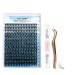 Cluster Eyelash Extensions Kit 280Pcs D Crul 8-16mm Individual Lashes with Lash Bond and Seal and Applicator DIY Individual Eyelash Kit Wide Stem Soft for Personal Use DIY GEMERRY Lashes(40DD-816-Kit) KIT 40D-8-16-D