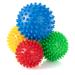 Fizyo Igelball 4er set for massage massage globe set for reflex zones muscle relaxation and pain relief spiked ball for hand foot back muscle massage
