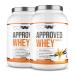 WFN APPROVED Whey - Whey protein powder - vanilla - 2x 1 kg - with whey protein isolate & lactase - very good soluble protein powder - 66 portions - Made in Germany - External laboratory testing vanilla (2 Pack)