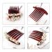 Honbay 2PCS Pearl Crystal Rhinestone Hair Side Combs - Floral Twist Hairpin Accessories for Women - Buy Online on GoSupps.com
