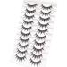 Losha Lashes Spiky False Eyelashes 16mm | Natural Wet Look | 10 Pairs Reusable Pack - Buy Online on GoSupps.com