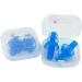 Every Cares Silicone Swimming Earplugs 6 Pairs - Comfortable & Waterproof Ear Plugs with Case - Blue - Buy Online on GoSupps.com