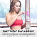 The Scoopie Supplement Container Pack of 4 - Green | Spill Proof Scoop and Funnel System for Pre/Post Workout Powder, Protein - Gym and Shaker Bottle Travel Accessory - Buy Online on GoSupps.com