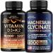 NUTRAHARMONY Vitamin D3 K2 & Magnesium Glycinate with Glycine Capsules