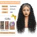 26 Inch Black Water Wave Headband Wig | Synthetic Curly Half Wig with Headband Attached | 180% Density for Daily Wear - Buy Online on GoSupps.com