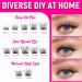 TOOCHUNAG 23A-Fluffy D Curl Eyelash Clusters 8-16mm - Natural DIY Individual Cluster Lashes - Light Russian Strip Lashes for a Flawless Look - Buy Online on GoSupps.com