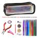 Glittery Hair Tinsel Kit - 10 Colors Hair Extensions with Tools for Party, Halloween, Christmas - Fairy Sparkling Hairpiece with Plier, Needle, Beads - Buy Online on GoSupps.com