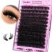 Yawamica Fluffy Lash Clusters Thick 200D Volume Eyelash Clusters 14-20mm Wispy Individual Lashes D Curl Cluster Eyelash Extensions 240pcs DIY Lash Extension for Beginners 200D-Volume Lash