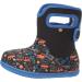 Bogs Baby Wellington Boots Plum Flower Stripe 71565 | Size UK 3-8, 9 (Child) | Construction Black Multi - Buy Online on GoSupps.com