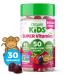Orgain Kids Sugar Free Multivitamin Gummies Vegan & Plant Based 50 Superfoods 15 Vitamins and Minerals Immune Support and 3g of Fiber Mixed Berry Ages 4+ 1 Month Supply (60 Gummies)