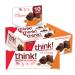 Think ! Protein & Fiber Bars Chunky Chocolate Peanut 10 Bars 1.41 oz (40 g) Each