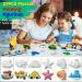 Tigerhu Arts and Crafts for Kids - 27 Painting Figurines with Paint, Pens, Brush, Palette, Magnets, Stickers - DIY Painting Kit for Ages 4-8 - Buy Online on GoSupps.com