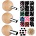 3 Pcs Auxiliary Tools for Attaching Washers and Safety Eyes and 280 Pcs Plastic Craft Crochet Eyes Doll Eyes and Noses with Washers Set  Safety Eye Tool for DIY Amigurumi Puppet Bear Stuffed Animals