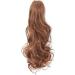 Long Claw Ponytail Hair Extension - 18 Synthetic Curly Light Auburn Clip-In Hairpiece - Buy Online on GoSupps.com