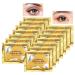 Jakuva 30PCS Gold Gel Crystal Collagen Eye Masks Under Eye Patches Eye Pads For Anti-Aging  Remove Dark Circle & Bags  Anti-Wrinkles  Moisturising & Hydrating