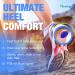 Gel Silicone Heel Cups/Pads - Achilles Tendonitis & Plantar Fasciitis Relief - Size L (M) - 1 Pair - Buy Online on GoSupps.com