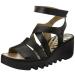 Fly London Women's Bafy485fly Sandal 3 UK Black