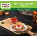 125-Pack 7 Inch Compostable Paper Plates | Eco-Friendly Bagasse Fibers | Biodegradable Brown Plate by Stack Man - Buy Online on GoSupps.com