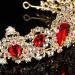 Frcolor Rhinestone Queen Crown Tiara Headband for Women - Red Wedding Tiara - Buy Online on GoSupps.com