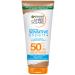 Garnier sun protection milk with LSF 50+ very light and uncomfortable sunscreen for light and sensitive skin ambre solaire sensitive expert+ 1 x 200 ml sun milk LSF 50 200 ml (1 Pack)