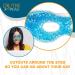 Therapeutic Spa Gel Bead Eye Masks - Hot/Cold Reusable Ice Packs - Set of 2 USA Merchant - Compress Therapy for Puffy Eyes, Dark Circles, Headaches, Migraines - Stress Relief Blue - Buy Online on GoSupps.com