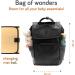 Shop Baby Uma Diaper Bag - Large Capacity Backpack with Diaper Pad & Insulated Bottle Holders | Stylish Black Synthetic Leather for On-the-Go Parents - Buy Online on GoSupps.com