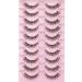 Focipeysa Natural Cat Eye D Curl False Eyelashes - Wispy Faux Mink Lashes with Clear Band for a Stunning Eyelash Extension Look - Buy Online on GoSupps.com