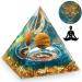 HuiJuKeJi Healing Crystals Taurus Orgonit Pyramid Constellation Gifts - 12 Zodiac Constellations & Tiger Eye Stone Crystal Pyramid Birthstone for Astrology Energy Healing Chakra Meditation 6cm-Taurus