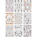 JMEOWIO 9 Sheets Halloween Nail Art Stickers Decals Self-Adhesive Cute Ghost Pink Nail Supplies Nail Art Design Decoration Accessories - Buy Online on GoSupps.com